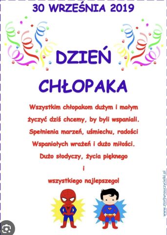 Dzień chlopaka